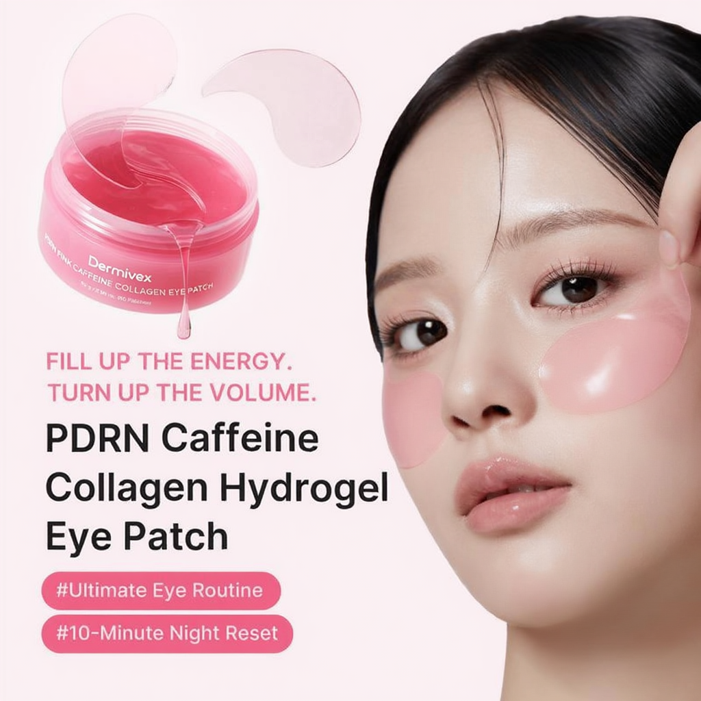 PDRN Pink Caffeine Collagen Eye Patches