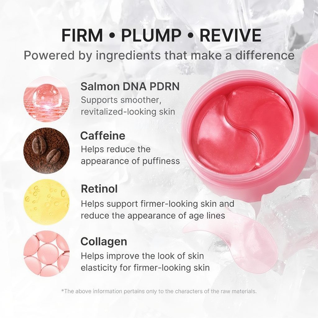 PDRN Pink Caffeine Collagen Eye Patches